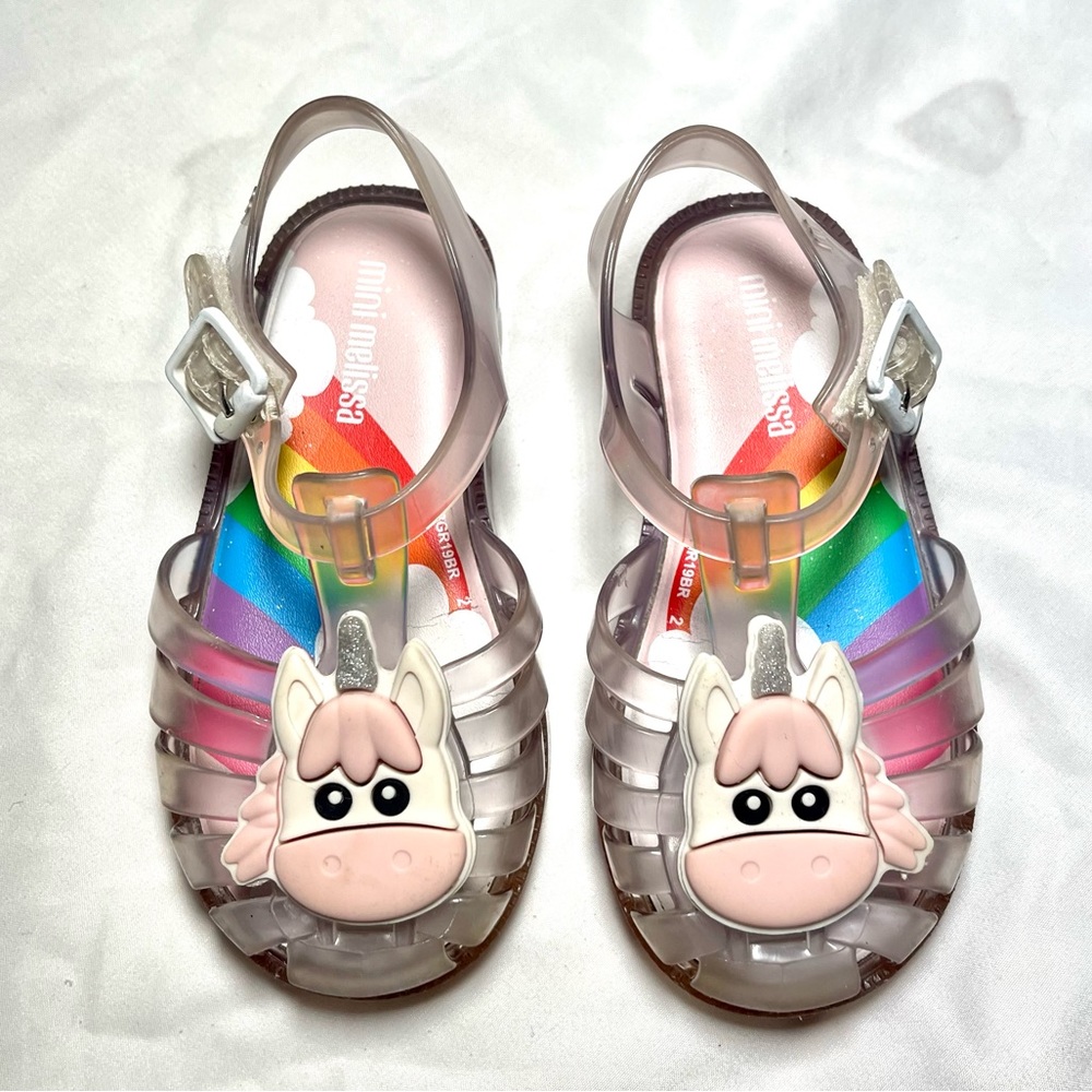 Mini Melissa Unicorn Jelly Sandals